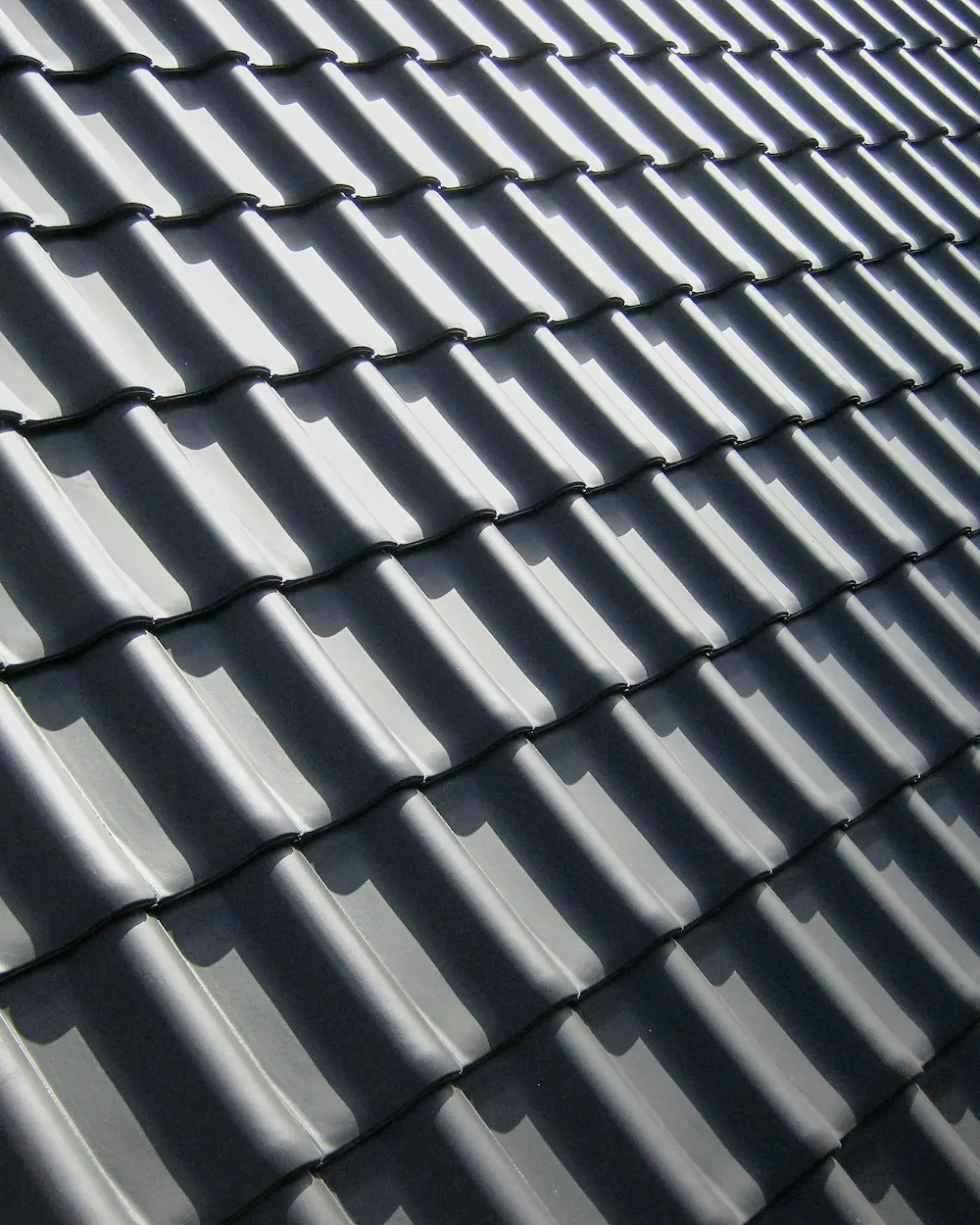 Dark gray tile roof